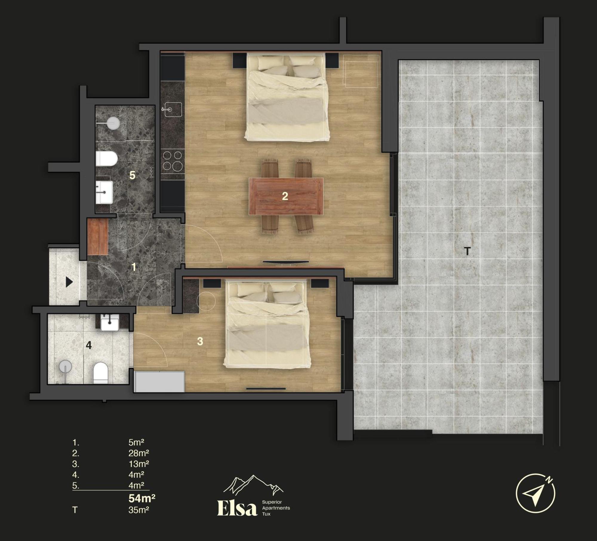 Elsa Spa Apartments Tux Exterior photo